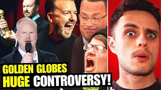 Ricky Gervais OWNS Snowflakes Winning Golden Globe Award Jim Gaffigan Makes CRAZY Hollywood Joke [upl. by Yasmin]