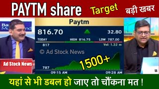 Paytm share news todayBuy or not  Paytm share price target [upl. by Refotsirk390]