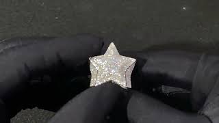 Iced S925 VVS Moissanite Diamond Star Ring [upl. by Adnoel]