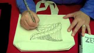 Zentangle®  Continuous Line Drawing for Fabric [upl. by Kironde]