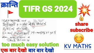 TIFR GS 2024 MATHEMATICSreal analysistifr mathematics pyqtifr 2024 mathematics solution [upl. by Ronoh]