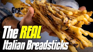 How to Make GRISSINI  The Real Italian Breadsticks [upl. by Hartfield]