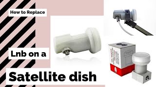 How To Replace LNB on a Satellite dish Installing Lnb [upl. by Annalee]