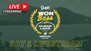 Day 1  2024 WON BASS Clear Lake Open WeighIn [upl. by Eirot734]