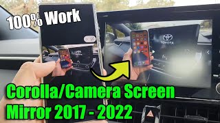 How to SCREEN MIRROR To Toyota Corolla  Camry 2017 2019 2020 2021 2022 Using Miracast  Android [upl. by Ardnasella]