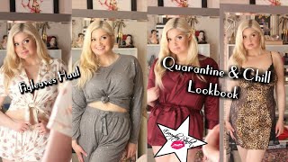 Quarantine and Chill Lookbook  Loungewear Haul Try On  Figleaves Curve Chelsea Peers Bluebella [upl. by Clementia]