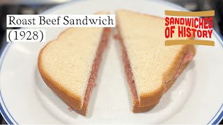 Roast Beef Sandwich 1928 on Sandwiches of History⁣ [upl. by Eecram]