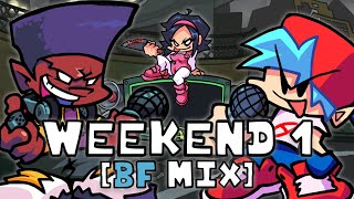 Friday Night Funkin  WeekEnd 1 but BF sings it WeekEnd 1 Boyfriend Mix [upl. by Nwahsak]