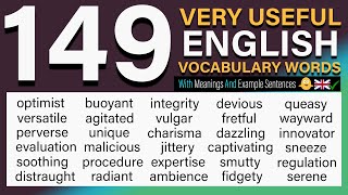 149 VERY USEFUL English Vocabulary Words with Meanings and Phrases  Improve Your English Fluency [upl. by Akiaki186]