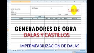 GENERADORES IMPERMEABILIZACIÓN DE DALAS [upl. by Anidene]