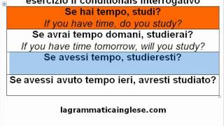 corso di inglese if conditionals interrogativo [upl. by Enyrb]