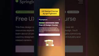 Best Free UX Design Courses You must TAKE✅  Free Online Courses shorts uxdesigncourse freecourse [upl. by Toomay]