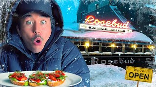 Eating in a Snow Storm For 24 Hours Only Restaurants Open [upl. by Rosemaria294]