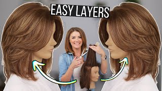 Youre LAYERING Wrong The PERFECT Cut for EASE and Keeping THICKNESS [upl. by Graves]