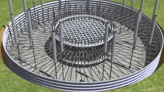 Contech Engineered Solutions VHA Wind Turbine Anchor Deep Foundation Installation [upl. by Nonohcle]