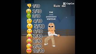 Rate me noté moi [upl. by Aronal]