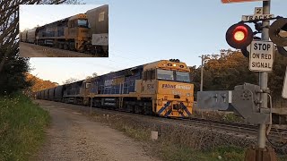 Narrabri Bound Coal Train Descending The Liverpool Ranges [upl. by Hayikaz]