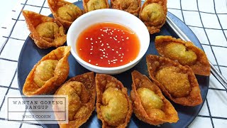 Wantan Goreng Ayam Rangup Resepi  Crispy Fried Chicken Wonton Recipe [upl. by Milford]