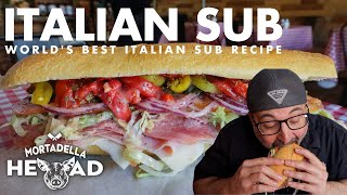 HOW TO MAKE THE BEST ITALIAN SUB  Best Italian Sandwich Recipe [upl. by Sajovich]