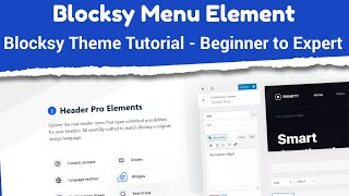 Blocksy Menu Element  Blocksy Theme Tutorial  Beginner to Expert [upl. by Mathi]