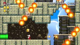 Superstar Road6 Fire Bar Cliffs New Super Mario Bros Wii U [upl. by Karolyn156]