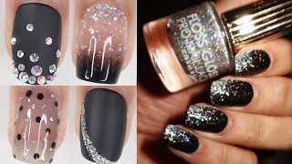 easy nail ideas  New Years eve nail art [upl. by Oigimer472]