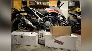 2022 KTM 390 DUKE Competition Werkes chamber delete W DOMINATOR GP slip on [upl. by Ferwerda947]