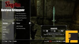 Skyrim Retrieve Grimsever [upl. by Okiron402]