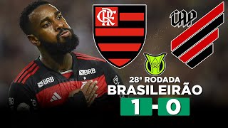 FLAMENGO MARCA NO FIM E VENCE O ATHLETICO COM GOL DE GERSON FLAMENGO 1 x 0 ATHLETICOPR  Narração [upl. by Amihsat]