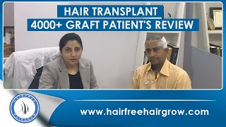 HAIR TRANSPLANT 4000 graft patients review at Ahmadabad center [upl. by Ailemap792]