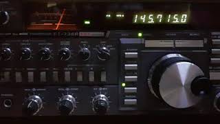 YAESU FT 736R RX 145715FM TEST [upl. by Otiragram822]