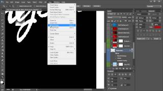 CUTOUT Main word change tutorial for photoshop amp Elements [upl. by Aisyram]