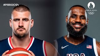 JUEGOS OLÍMPICOS PARÍS 2024 ¡EN VIVO  BÁSQUET ESTADOS UNIDOS vs SERBIA 🏀 [upl. by Aneleiram]