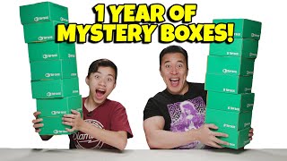 OPENING 1 YEAR OF MYSTERY BOXES RIP 1Up Box How Many TShirts Can Evan Wear at Once [upl. by Anyale64]