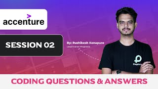 Accenture Assessment Test 2023  Coding Questions and Answers Session 2 [upl. by Irodim]