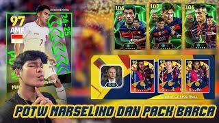 WOW ADA POTW MARSELINO DAN PACK BARCELONA DI EFOOTBALL 2025 MOBILE  INFO UPDATE KAMIS 2 NOVEMBER [upl. by Lamaaj]