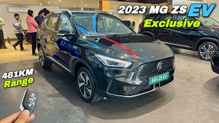 New MG ZS EV Exclusive Modal 2023  Onroad Price amp Features ❤️ Electric SUV ❤️ [upl. by Hayman]