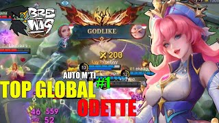 New STARLIGHT Skin  Top Global Odette  Mobile Legends [upl. by Suoirred]