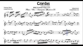 Czardas Sheet Music for Flute Violin and Oboe Treble Clef Instruments [upl. by Orfield489]