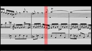 BWV 578  quotLittlequot Fugue in G Minor Scrolling [upl. by Tabby774]