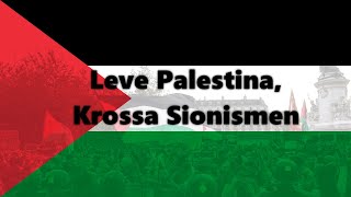 Leve Palestina Krossa Sionismen Swedish English and Danish lyrics [upl. by Ahsieyk754]