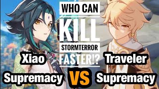 Geo Traveler vs Xiao Stormterror Speed Run World Level 7  Genshin Impact [upl. by Lal447]