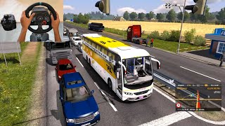 VRL bus driving 1  ETS2 indian busmod [upl. by Aidualc]