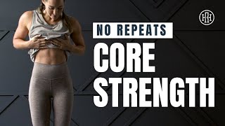 20 Minute Core Strength  No Repeats AB Workout [upl. by Myrtia95]