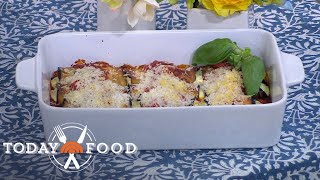 Lidia Bastianich makes an Italian classic eggplant rollatini [upl. by Namzaj]