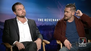 Leonardo DiCaprio and Tom Hardy Interview THE REVENANT [upl. by Lokkin229]