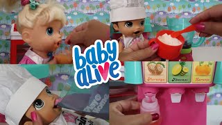 COMO FAZER COMIDINHA DE MASSINHA PARA BONECAS BABY ALIVE AMANDINHA E SUAS IRMÃS [upl. by Eltsyrc]