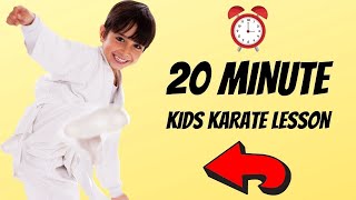 How To Learn Karate At Home For Kids  20 Minute Beginner Lesson  Dojo Go Week 6 [upl. by Ainslie]