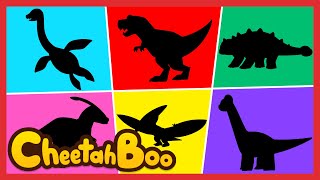 Lets learn various dinosaurs with songs ❗ 🦖  Trex  Nursery rhymes  Kids song  Cheetahboo [upl. by Secnirp]