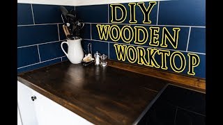 HOUSE RENOVATION  HOW TO MAKE YOUR OWN WOODEN WORKTOP [upl. by Oiramel348]